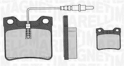 MAGNETI MARELLI 363916060326 -  Комплект тормозных колодок, дисковый тормоз